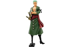 Hilloly Figuras del Rey Pirata Náutico de Roronoa Zoro, 1 PCS Figuras de One Piece Figures Decoración Suministros para Fiesta Adecuado para Decoración de Pasteles One Piece Roronoa Zoro Temático
