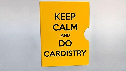 Magic Trick |Keep Calm and Do Cardistry Card Guard (Yellow) by Bazar de Magia