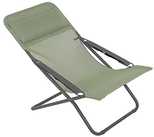 Preisvergleich Produktbild Lafuma Liegestuhl, Klappbar und verstellbar, Tanzabend, Batyline, grün