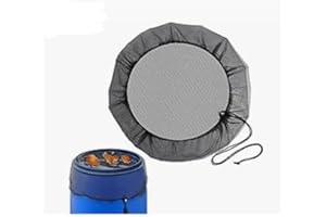 PHNKJGH 100 Stück Laubsammeleimer, Garten Regentonnennetz Abdeckung Mit Gummizug Regentonnen Schutznetz Mückenschu Verstellbares Regentonnennetz, Regentonne Schutzabdeckung Schutz Vor Laub Stechmücken