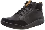 cuero Clarks Ashcombemidgtx, Botas Chelsea para Hombre, Negro (Black Leather), 44 EU