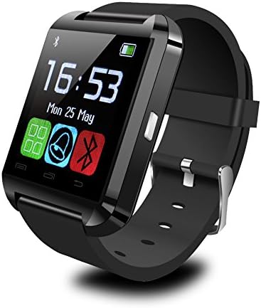 Smart Watch,PADGENE U8 Bluetooth Smart Wrist Watch Touch Screen SmartWatch Phone Mate For IOS Android iphone Cellphone (Black)