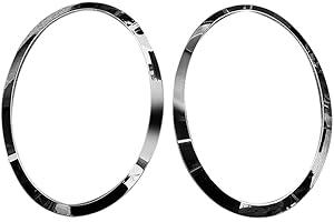 Veciado Für F55 F56 F57 03-18 Chrom Links Rechts Vorne Scheinwerfer Rahmen Scheinwerfer Augenbrauen Ring Abdeckung Trim