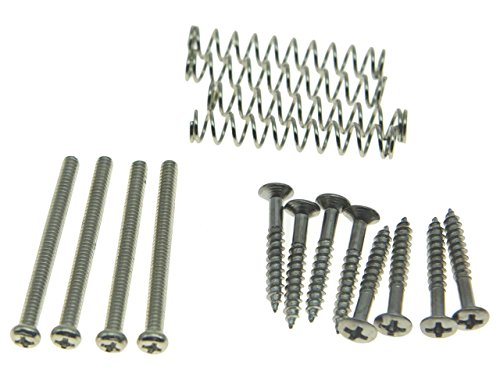 American Thread Humbucker Pickup Height Screws Humbucker Pickup Ring Pickup Surround Frame Mounting Screws Springs for Gibson/EMG/Seymour Duncan/Dimarzio Nickel
