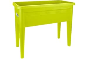 elho Green Basics Grow Table Xxl 75 - Planter for Outdoor & Grow your Own - Ø 75.5 x H 65.1 cm - Green/Lime Green