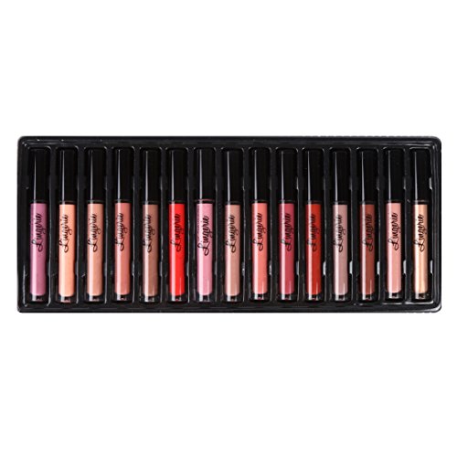 BOBORA 15 nackte Farben lang anhaltende fl¨¹ssige Lippenstift Matte Lip Gloss Set - 7