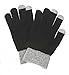 Price comparison product image UKayed ® Touch Screen Gloves Tow Tone Operate Touch Screen devices like ipad iphone tablet etc. (Black)