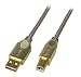 Produktbild LINDY 37685 Kabel A auf B (0,5m, USB 2.0) gold