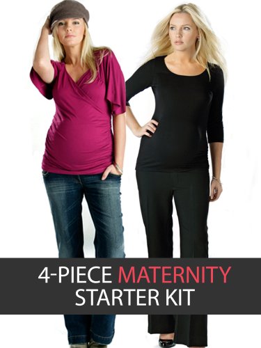 4-Piece Maternity Starter Kit, UK Size 12 (M), Regular length 31"
