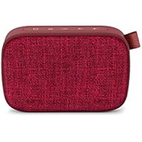 Energy Fabric Box 1+ Pocket Cherry - Altavoz portátil (TWS, Bluetooth v5.0, 3W, USB & microSD Player, FM Radio, Audio-In), Color Rojo (Cherry)