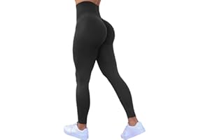 TAYOEA Leggings Sportivi a Compressione da Donna Yoga Lunghi Pantaloni Fitness Slim Fit Pantaloni Opachi Scrunch Pantaloni Senza Cuciture Push Up Vita Alta Esercizio Fitness Jogging
