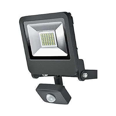 64 OSRAM - Projecteur Extérieur LED ENDURA FLOOD - Détecteur de Mouvement - Etanche IP44 - 30W - 2400 lumen - Orientable 180° - Blanc chaud 3000K - Gris Anthracite