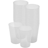 AC ALL CATERING Reusable and Recyclable Clear Plastic Cider Cups for Parties, Events and Barbecues - Dishwasher Safe - 25 Pac