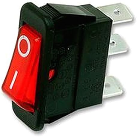 ROCKER SWITCH SPST ILLUM RED I/O Switches Rocker