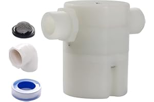 AWEN Valvola a galleggiante da 3/4", la scatola di controllo del livello dell'acqua è una versione migliorata della valvola a galleggiante tradizionale, utilizzata in piscine, serbatoi di bestiame, acquari