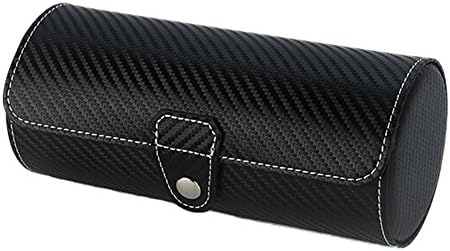EFBBQ Black Carbon Fiber Roll Travel Watch Case Bag Box For Smart Watch and fit all Watch