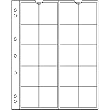 5 Hüllen für Münzen im Set für z.B. Euromünzen, Gedenkmünzen, Sondermünzen, Goldmünzen, Silbermünzen, Geo-Coins und viele mehr