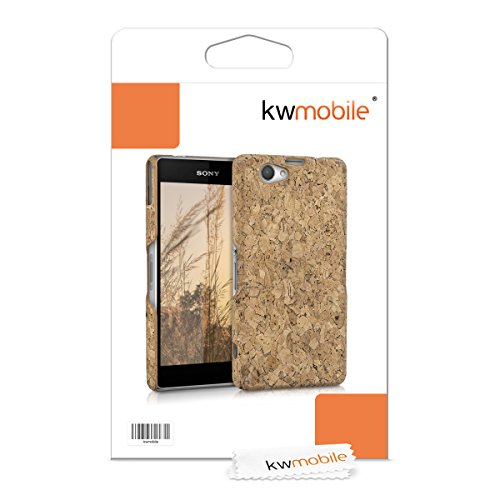 kwmobile Funda para Sony Xperia Z1 Compact - Carcasa Protectora de  Corcho  para tel  fono m  vil - Cover  Trasero  r  gido y Resistente