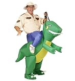 Aufblasbares Carry-me Huckepack Kinder Kostüm Dinosaurier one size