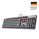 [ERFOLG MIT FLIEGENDEN FARBEN] Die Sieben Regenbogenwellen-Farbmodi mit einstellbarer Helligkeit vervollständigen Ihr Gaming-Setup.