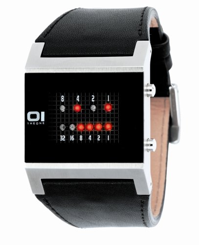 Binary THE ONE KERALA TRANCE KT102R1 - Reloj digital de caballero de cuarzo con correa de piel negra - sumergible a 30 metros