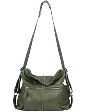 Vilenca Holland 40788 vintage look leder Umhängetaschen Damen Schultertasche Handtasche Ledertasche Damen 43cmx42cmx13cm...
