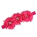 Malloom® Colorful Flower Headband Set for Baby Girls (Hot pink)
