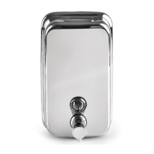 Preisvergleich Produktbild LEORX 500ml Shampoo Seifenspender Flüssigseife Dispenser (Silber)