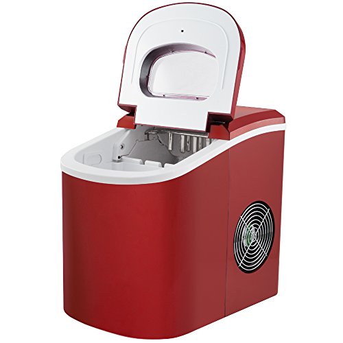Yahee Eiswürfelmaschine Eismaschine Eiswürfelbereiter Eis Würfel Maschine IceMaker Rot - 4