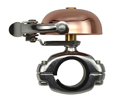 CRANE Bell Co. CR-MSZDC-CO Mini Suzu W Die Cut Mount Sonnette de vélo Couleur cuivre
