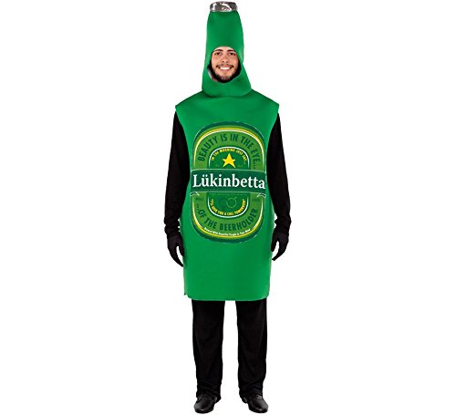 Fyasa Disfraz 706258 T04 de botella de cerveza, talla grande