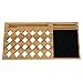Price comparison product image Songmics Bamboo Portable Lap Desk Lap Tray with Built-in Mouse Pad Slots for Tablet and Smartphones 56 x 28 x 2 cm LLD560