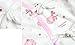 DEHANG 5 Piece Set Unisex-Baby Newborn Baby Clothes with Pants and Bib and Cap - Pink