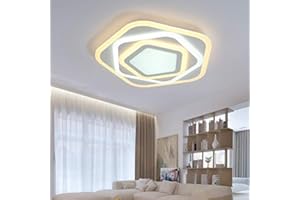 EUROTONDISPLAY Euroton XW095 LED Ceiling Light with Remote Control Light Colour/Brightness, 095 ∅50cm 68W, LED