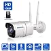 Produktbild WLAN IP Kamera,SZSINOCAM 1080P HD Zwei-Wege-Audio Überwachungskamera,Außen IP66 Wasserdichte, Infrarot Nachtsicht, Cloud-Speicherung,Bewegungserkennung,16G SD Karten,Smartphones/Tablets/Windows