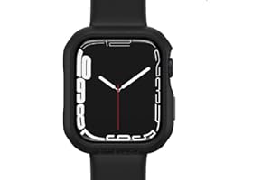 OtterBox Eclipse zderzak do zegarka ze zintegrowaną szklaną osłoną ekranu do Apple Watch Series 9/8/7-41mm, szkło hartowane, eleganckie etui ochronne do Apple Watch, Czarne