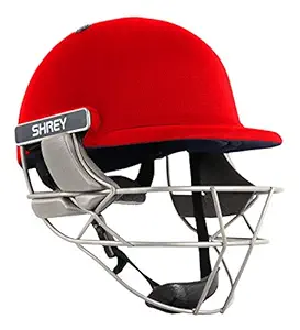 Shrey Pro Guard Air Stainless Steel Cricket Helmet with Mesh Bag,4 Round Velcro Sets