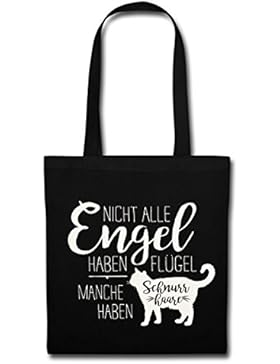 Katzen Engel Haben Schnurrhaare Stoffbeutel von Spreadshirt®