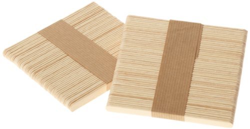 Silikomart Silicone Easy Cream Wooden Sticks for Ice Cream Bars, Set of 100, Garden, Lawn, Maintenance