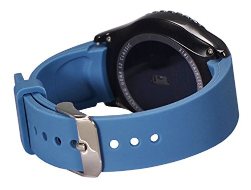 Samsung Gear S2 Classic hochwertiges TPU Armband Uhranband inkl. Federsteg und Werkzeug in acid blue / hellblau von PhoneStar Samsung Gear S2 Classic hochwertiges TPU Armband Uhranband inkl. Federsteg und Werkzeug in acid blue / hellblau von PhoneStar