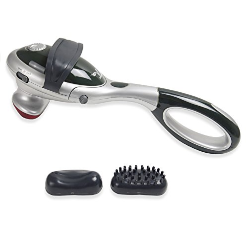 Preisvergleich Produktbild Spagro Handheld Elektrisch Vibrations Handmassagegerät Infrarot Heizung Massagegerät Klopfmassage Rückenmassage Beinmassage Für Hals Zurück Schultern Schmerzlinderung