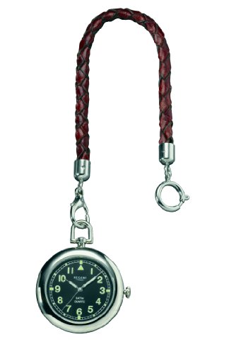 Regent Taschenuhr Regent Quartz verchromt m. Kordel u. Tasche 11280007