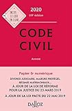 Code civil 2020, annoté - 119e éd.