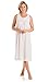 Womens/Ladies Nightwear/Sleepwear Floral Stripes Sleeveless Nightdress Button Front, Pink Medium/Large