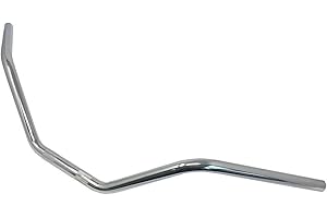 ALCHEMY PARTS Moto 22mm 7/8" Mini Ape Guidon CHROME Chopper Cruiser Custom