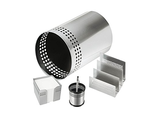 Wedo 68154 Metall Schreibtisch-Garnitur Novum Komplettset (Novum 4-teilig) silber Wedo 68154 Metall Schreibtisch-Garnitur Novum Komplettset (Novum 4-teilig) silber