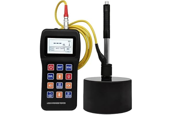 Skyking Metal Hardness Tester Kit with Test Block, Hardness Testing Equipment, Rockwell Metal Hardness Meter Durometer for Steel, Aluminum Alloy, Copper,7-in-1 HL, HV, HB, HRC, HRB, HRA, HS (TH-270)