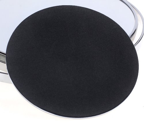 HIMRY Standspiegel Höhenverstellbar 10x Vergrößerung, 8 inch, Kosmetikspiegel 360° drehbar. Verchromten Schminkspiegel Rasierspiegel Badzimmerspiegel, Zweiseitig: Normal+ 10fach Vergrößerung, KXD3114-10x - 9