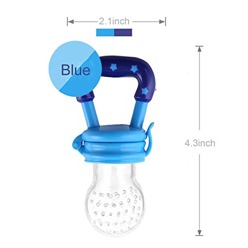 Fruchtsauger, Tinabless Schätzchen Schnuller Gemüse sauger für Schätzchen mit 2 und Clip - 6