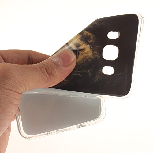 Galaxy J7 (2016) Hülle,Galaxy J7 (2016) Case [Scratch-Resistant] , Cozy Hut Galaxy J7 (2016) Ultra Slim Perfect Fit Der König der Löwen Design Muster Malerei TPU Clear Transparent Protective back Hülle Hüllen Beschützer Haut Case Tasche Schutz Etui Schutzhüllen Hülle Case for Samsung Galaxy J7 (2016) J710 – Löwe - 5